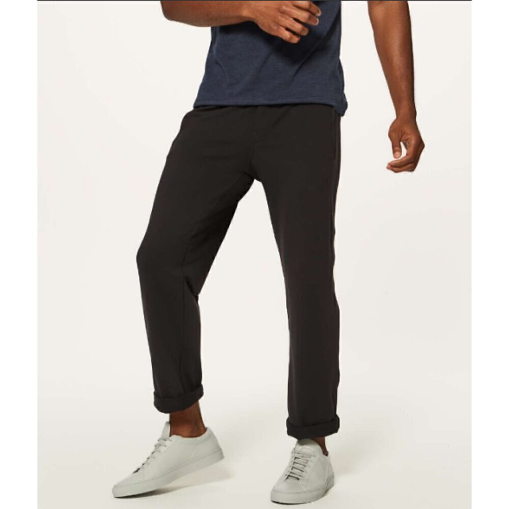 Lululemon Discipline Black Men Pants Size Small Drawstring Pockets Sporty Casual - Picture 8 of 11